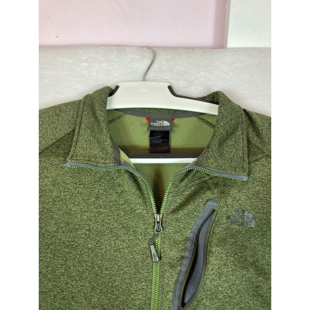 The North Face Quarter Zip Pullover Softshell Lined Jacket Men's Size XL Green - Picture 8 of 14